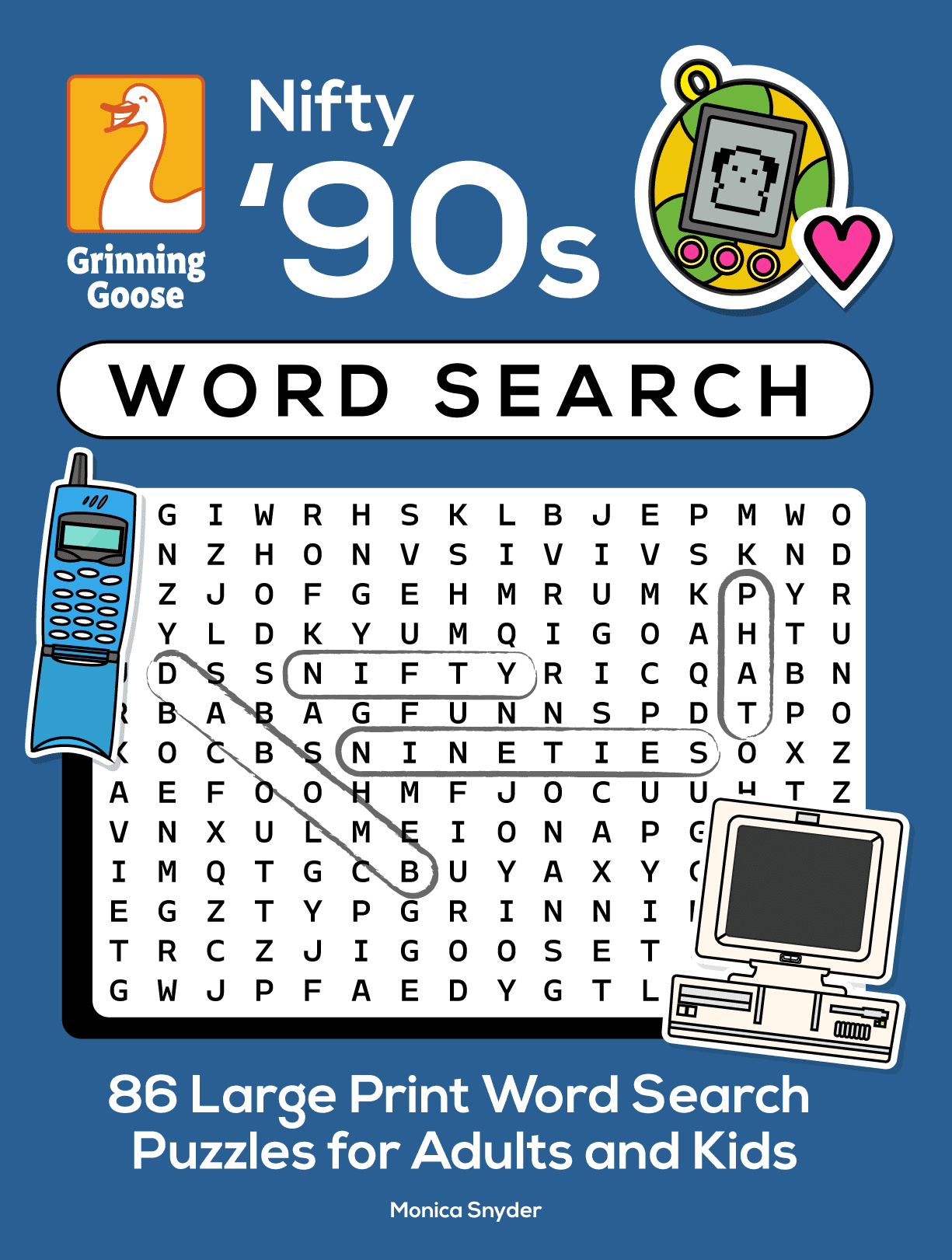 Nifty 90s Word Search Book Cover Front